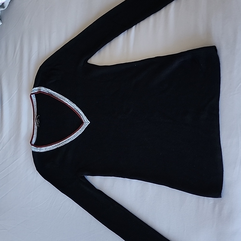 Express black V-neck sweater